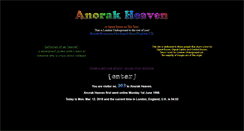 Desktop Screenshot of anorakheaven.com